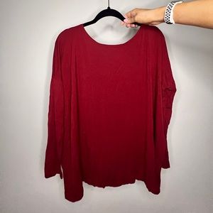 Red piko top